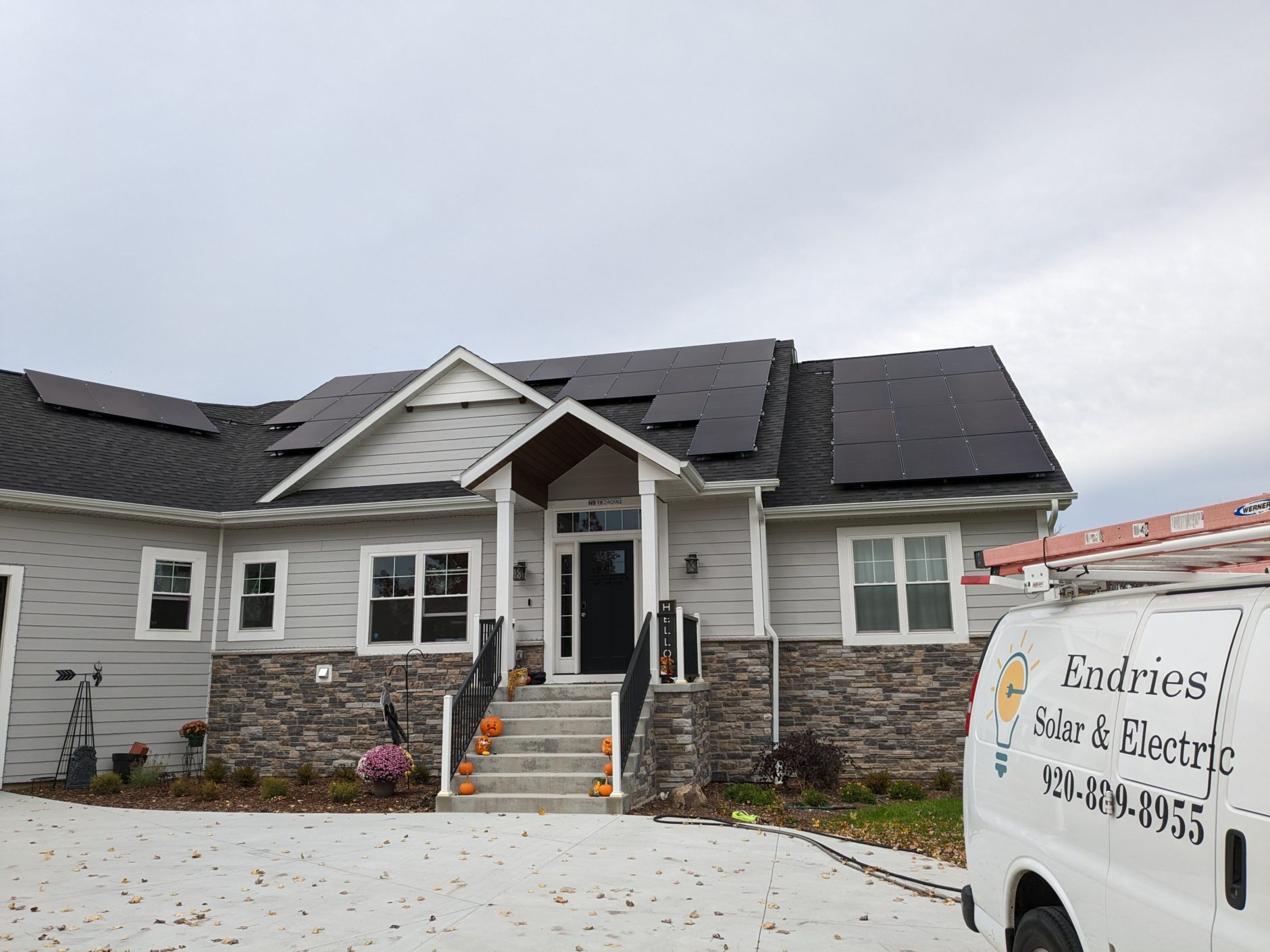 array with house